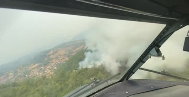 Militares españolas luchan contra el fuego en Grecia y Turquía