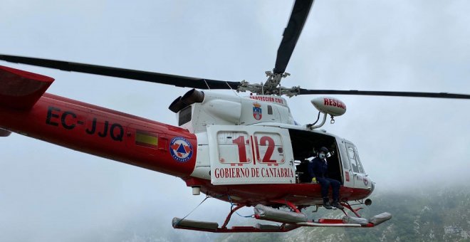 Rescatada en helicóptero una joven de Valladolid con lesión en el tobillo en la Sierra del Escudo