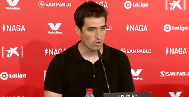 Iraola: "No puedo reprocharles mucho a los jugadores porque han hecho un esfuerzo terrible"