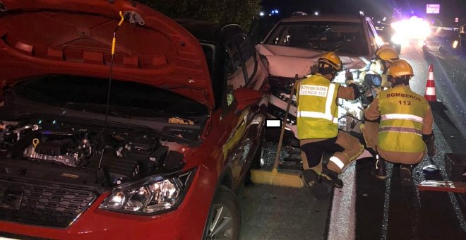 Siete heridos tras una colisión entre tres vehículos en la A-3 a su paso por Huete