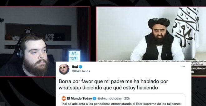 El hilarante titular de 'El Mundo Today' con Ibai y el líder de los talibanes (que ha hecho reaccionar incluso al 'streamer')