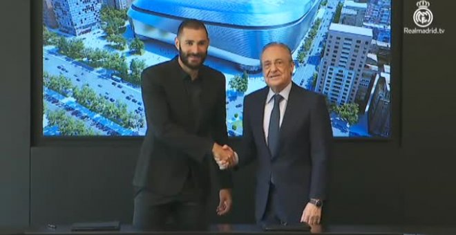 Benzema renueva con el Real Madrid hasta 2023