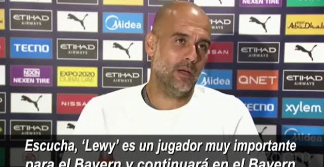 Pep Guardiola se pronuncia sobre la posibilidad de fichar a Lewandowski