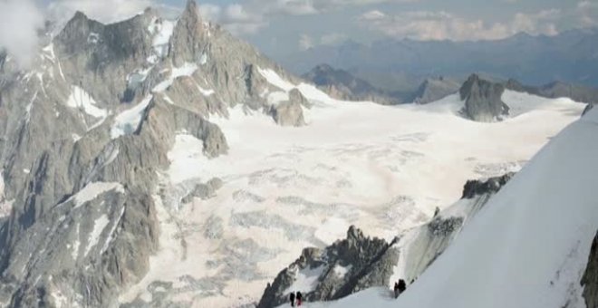 Los glaciares del Mont Blanc desaparecen por los efectos del cambio climático