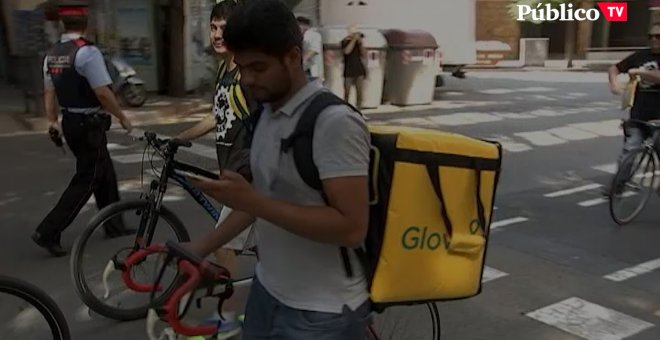 Comienza la huelga de los seis supermercados de Glovo en Catalunya