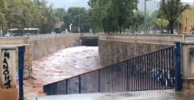 Las fuertes lluvias causan graves daños en Benicassim