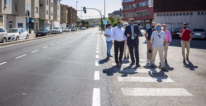 Obras Públicas renueva la carretera que une la A-67 con Matamorosa