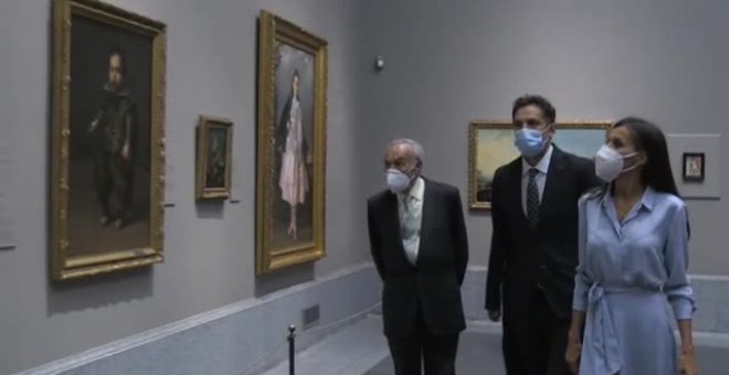 La reina inaugura una exposición de la Fundación Amigos del Prado