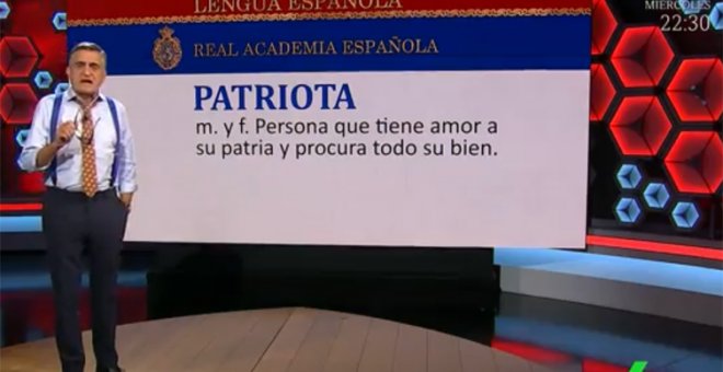 El Gran Wyoming repasa el concepto de "patriotismo" y pone en su sitio a Pablo Casado