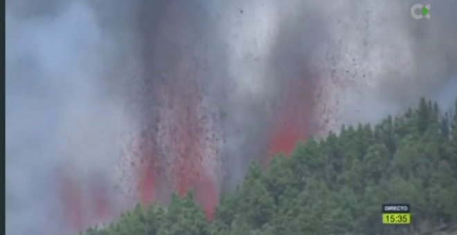 Las impresionantes imágenes de la erupción volcánica en La Palma