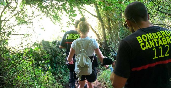 Rescatada una senderista enriscada y desorientada en el monte Buciero de Santoña