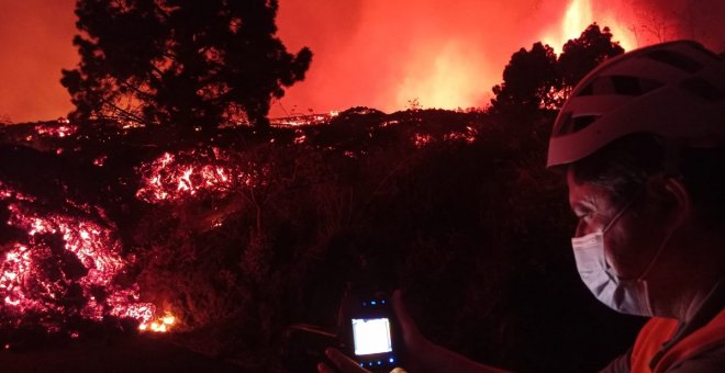 Así sonó el comienzo de la erupción del volcán