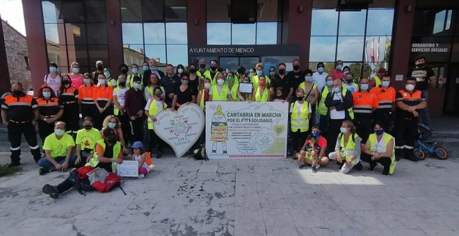 Miengo entrega 346 kilos de alimentos a la Marcha Cantabria Solidaria