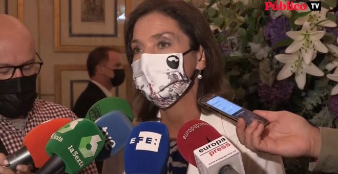 La ministra Reyes Maroto se disculpa por vincular el volcán de La Palma con un atractivo turístico: "Lo importante ahora es trabajar cerca de los afectados"