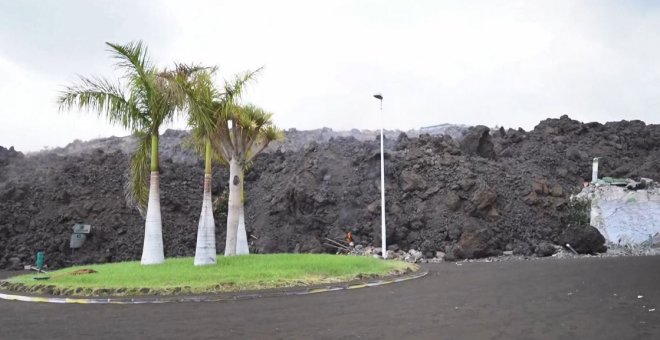 La lava sigue su curso y llega a Todoque