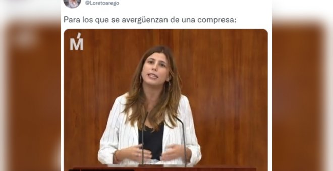 El aplaudido discurso sobre la menstruación de una diputada: "Para los que se avergüenzan de una compresa"