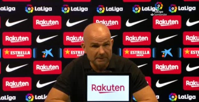 Paco López tras perder 3-0 ante el Barça: "Hoy hemos estado muy mal"