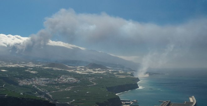 El terreno que la lava gane al mar será propiedad protegida del Estado