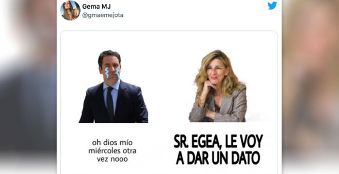 "Señor García Egea, le voy a dar un dato": la frase de Yolanda Díaz que se ha convertido en mítica