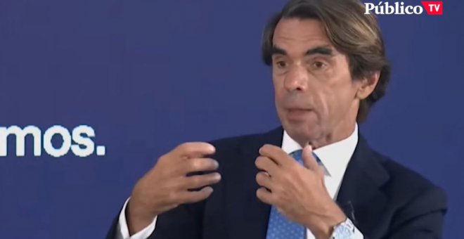 Aznar, sobre las pensiones: "Yo no soy pensionista, ni estoy jubilado, ni nada de eso, ni tengo ganas de jubilarme, ni me pienso jubilar"