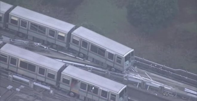 Un tren descarrila por el terremoto en Japón de 5,9 grados de magnitud