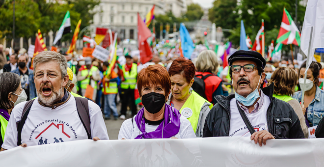 Pensionistas de toda España reclaman unas pensiones "justas y suficientes"