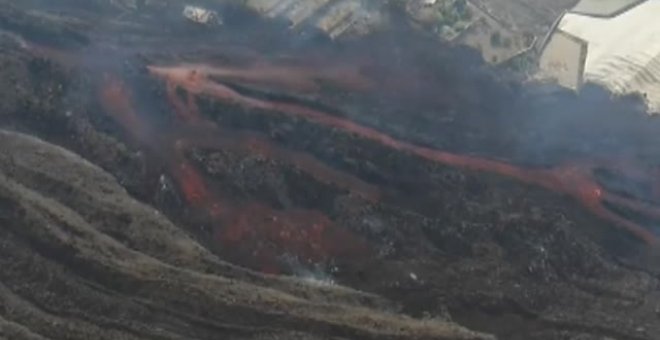 Las colas del volcán de La Palma están estables y lentas