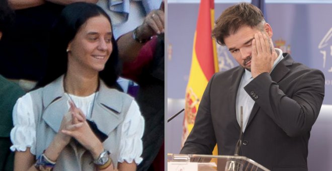 El tuit de Gabriel Rufián sobre Victoria Federica, Pablo Iglesias e Irene Montero que ha cosechado miles de 'me gusta'