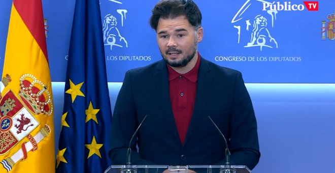 Baldoví y Rufián sobre las reacciones al perdón de la izquierda abertzale en el décimo aniversario del fin de ETA