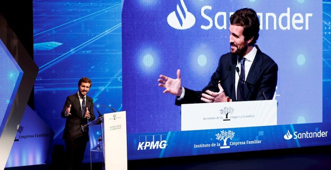 Casado asegura que el PP llegará "hasta el final" en Europa para que el Gobierno no derogue la reforma laboral