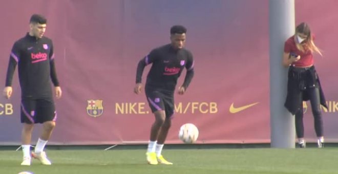 El FC Barcelona prepara el encuentro frente al Dinamo de Kiev