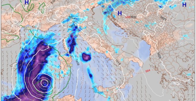 Un intenso ciclón mediterráneo amenaza las Islas Baleares