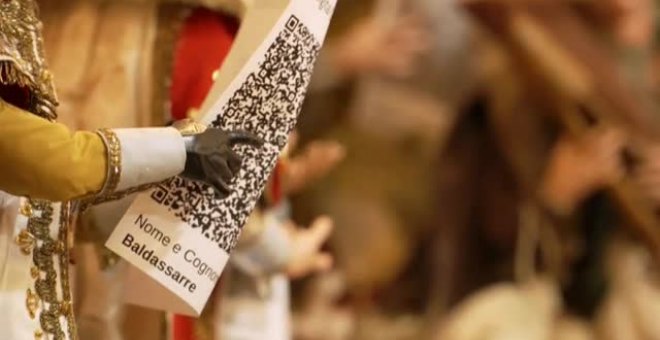 En los Belenes napolitanos destacan a los Reyes Magos llevando su pasaporte Covid