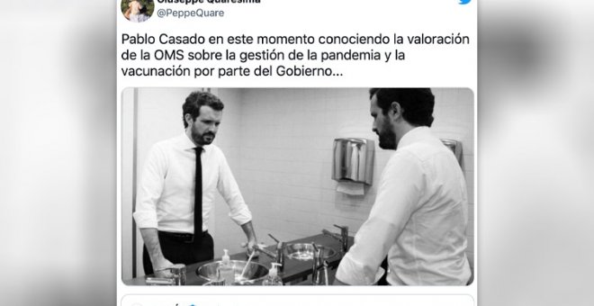 La OMS felicita a España por la gestión de la pandemia y los tuiteros se acuerdan de la derecha (y del Constitucional)