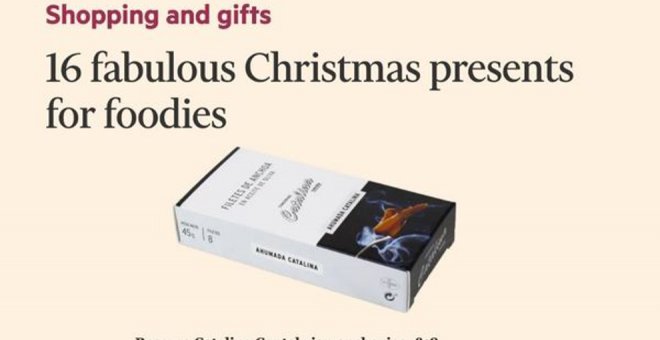 Financial Times elige las anchoas Reserva Catalina como mejores regalos de Navidad