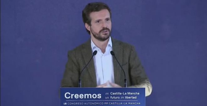 Casado califica de "aquelarre radical" el encuentro de ayer en Valencia de Díaz, Oltra, Colau y García