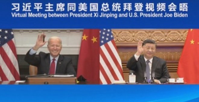 Biden y Xi trabajan por el bien común de ambas potencias durante un encuentro virtual