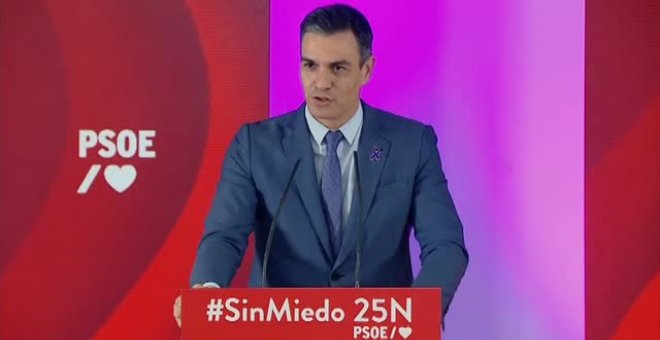 Pedro Sánchez: "Hacer visible la violencia de género mejora nuestra democracia"