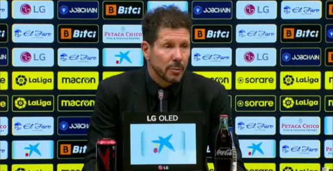 Simeone: "Confío absolutamente en el equipo, tenemos un plantel muy bueno"