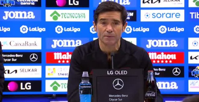 Marcelino: "La actitud fue inmejorable, pero necesitamos goles"