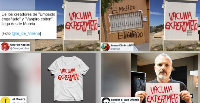 "Aprende Banksy": cachondeo en las redes con un grafiti antivacunas