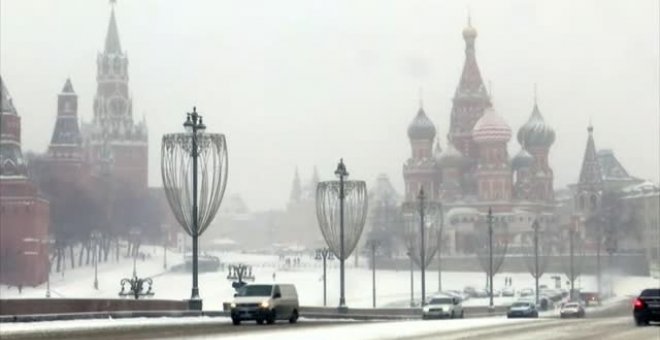 Moscú registra la nevada más intensa desde 1949