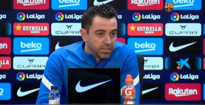 Xavi Hernández: "Estamos trabajando y nos está costando mucho, sobre todo en resultados"