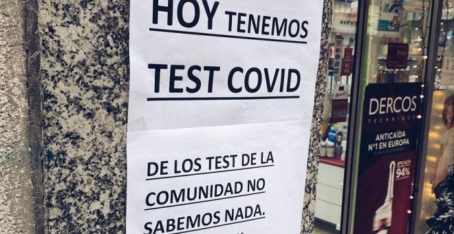 El zasca de una farmacia de Madrid a Ayuso sobre los test de antígenos gratuitos