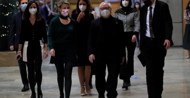 Subirats recoge el testigo de Castells al frente del Ministerio de Universidades arropado por los ministros de Unidas Podemos