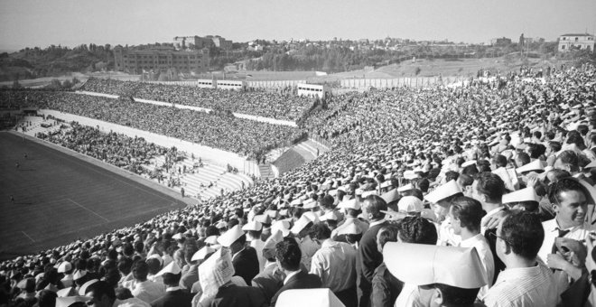 La exposición "Fútbol en blanco y negro. Madrid más allá de los colores"