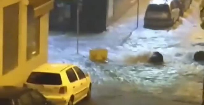 Inundaciones en Sevilla y en Cádiz por el temporal.