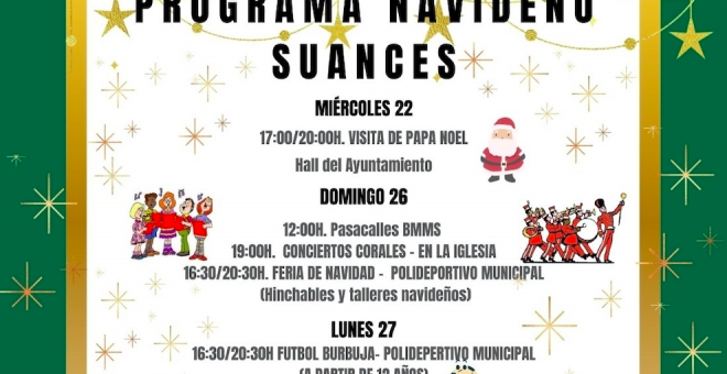 Los niños y jóvenes de Suances disfrutarán esta Navidad con actividades programadas