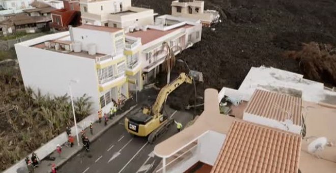 Continúa la reconstrucción de los daños del volcán de La Palma