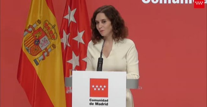 Ayuso: "Ha sido el año del agravio desde el Gobierno central hacia la Comunidad de Madrid"